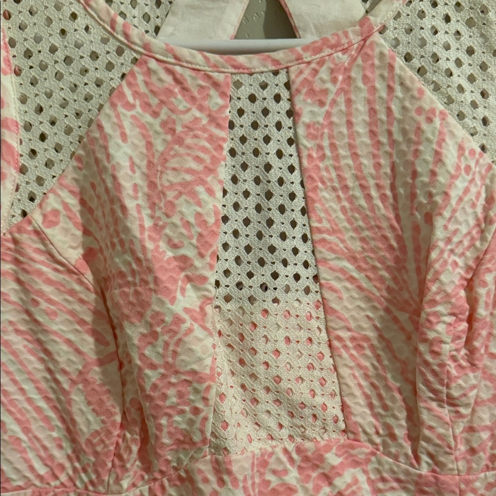 Lilly Pulitzer Pink and White Sleeveless Dress - Picture 3 of 9